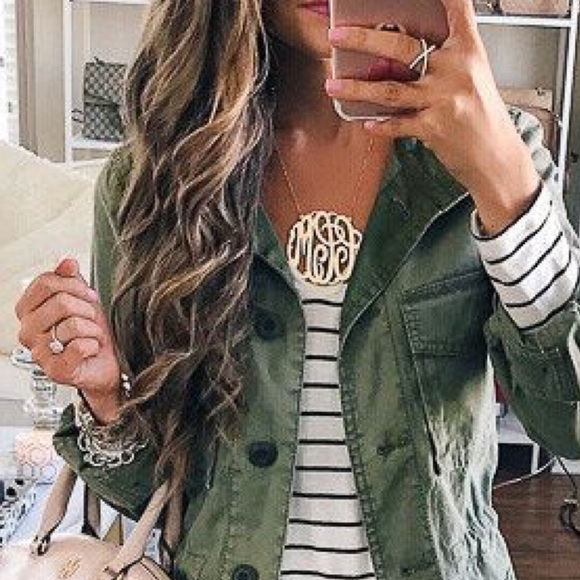 LOFT Jackets & Blazers - Ann Taylor LOFT Green Cargo Utility Jacket Size 00